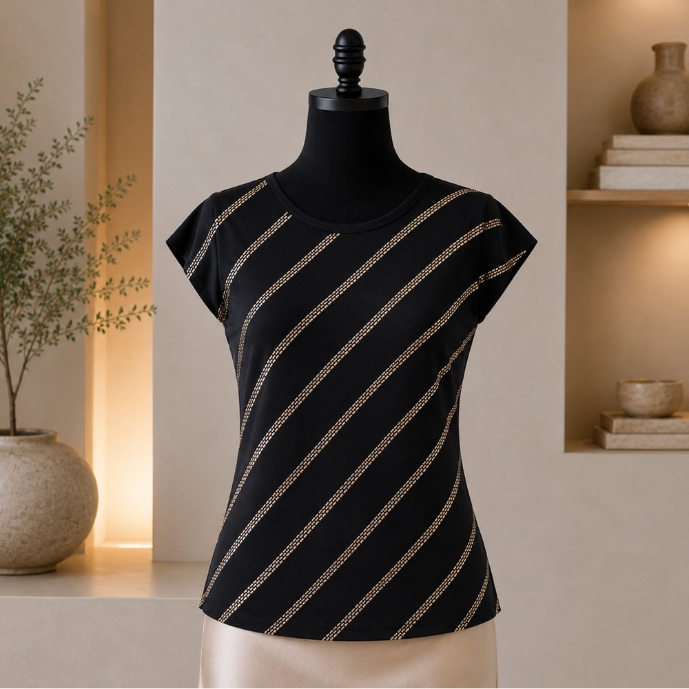 New w/tags Michael Kors Navy studded top sz S